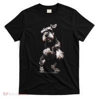 Miniature Schnauzer Dog Art Miniature Schnauzer T-Shirt thumb 0