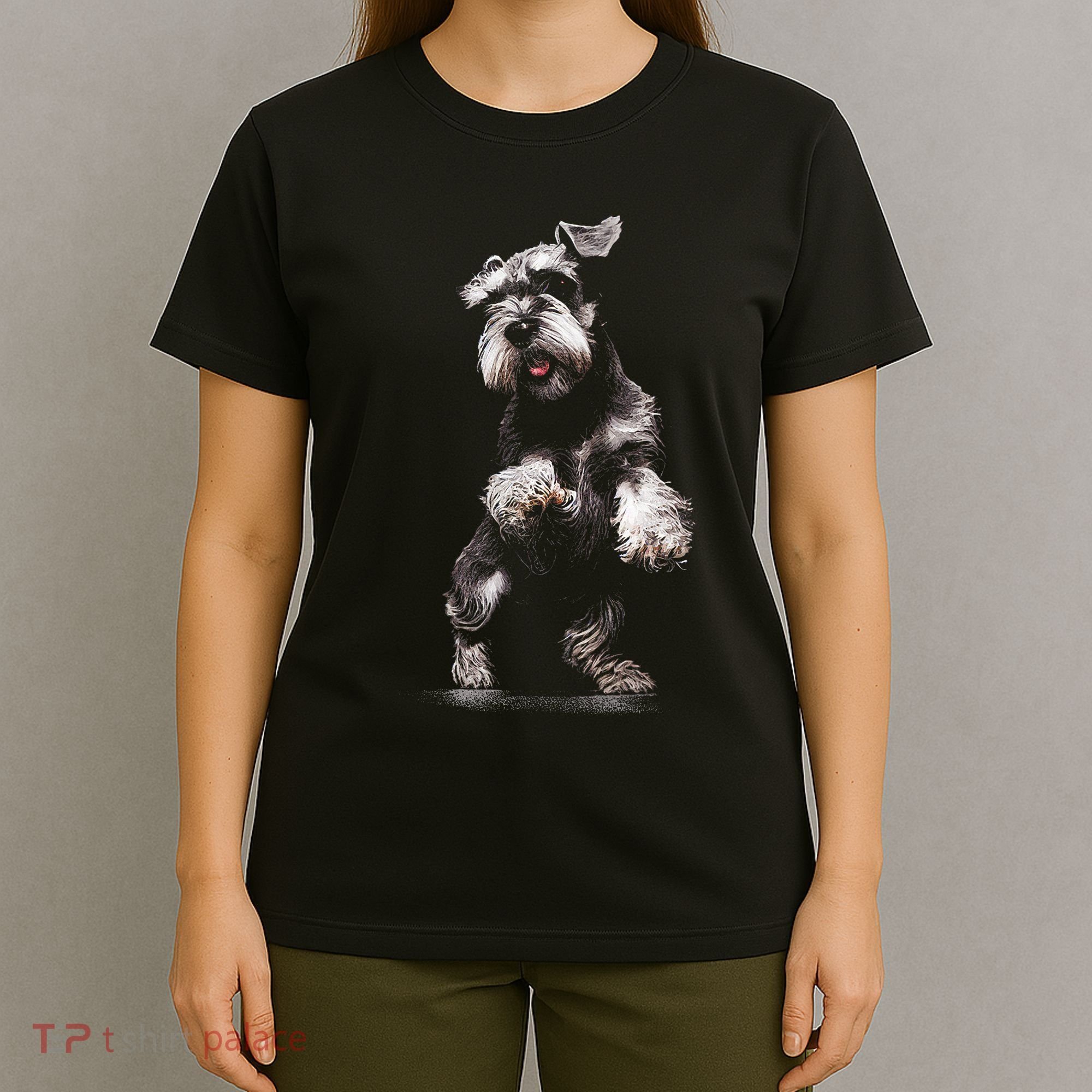 Miniature Schnauzer Dog Art Miniature Schnauzer T-Shirt