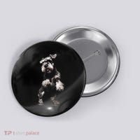 Miniature Schnauzer Dog Art Miniature Schnauzer Button thumb 0