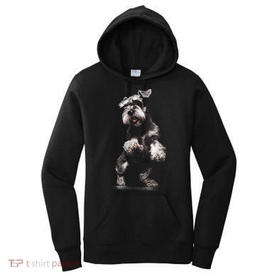 Miniature Schnauzer Dog Art Miniature Schnauzer Women's Hoodie