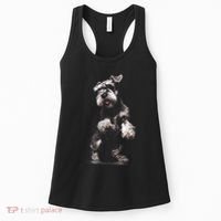 Miniature Schnauzer Dog Art Miniature Schnauzer Women's Tank Top thumb 0