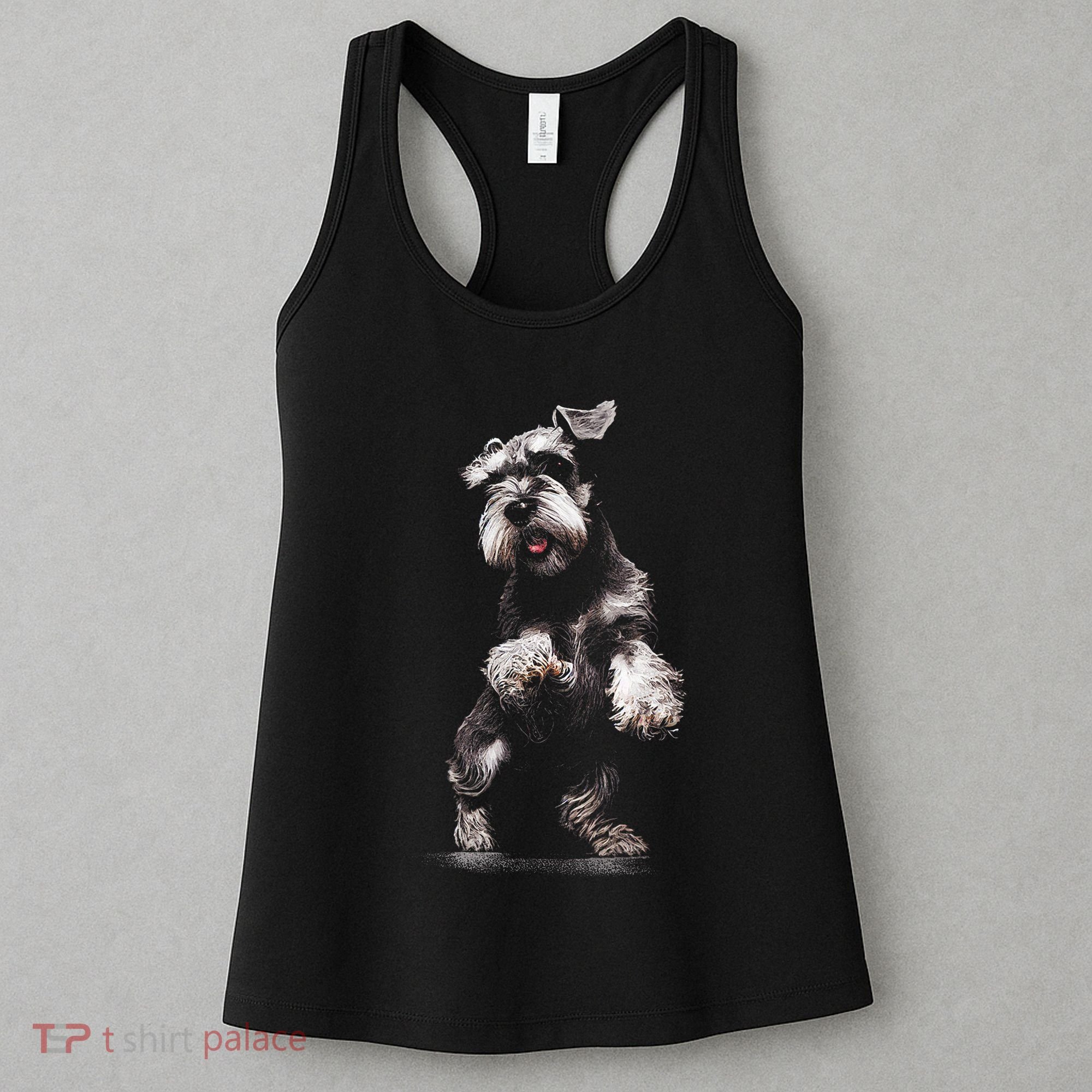 Miniature Schnauzer Dog Art Miniature Schnauzer Women's Tank Top