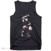 Miniature Schnauzer Dog Art Miniature Schnauzer Tank Top thumb 0
