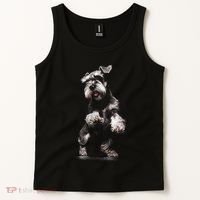 Miniature Schnauzer Dog Art Miniature Schnauzer Tank Top thumb 2