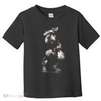Miniature Schnauzer Dog Art Miniature Schnauzer Toddler T-Shirt thumb 0