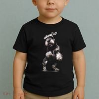 Miniature Schnauzer Dog Art Miniature Schnauzer Toddler T-Shirt thumb 2