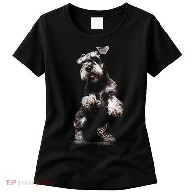 Miniature Schnauzer Dog Art Miniature Schnauzer Women's T-Shirt