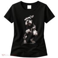 Miniature Schnauzer Dog Art Miniature Schnauzer Women's T-Shirt thumb 0