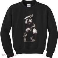 Miniature Schnauzer Dog Art Miniature Schnauzer Kids Sweatshirt thumb 0