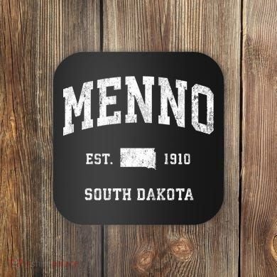 Menno South Dakota Sd Vintage Athletic Coaster