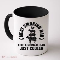 Meat Smoking Dad Meat Smoke Grilling Bbq Fathers Day Gift Coffee Mug thumb 0