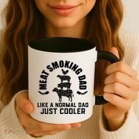 Meat Smoking Dad Meat Smoke Grilling Bbq Fathers Day Gift Coffee Mug thumb 3