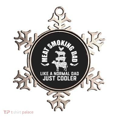 Meat Smoking Dad Meat Smoke Grilling Bbq Fathers Day Gift Ornament