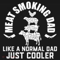 Meat Smoking Dad Meat Smoke Grilling Bbq Fathers Day Gift Ornament thumb 1