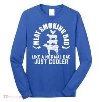 Meat Smoking Dad Meat Smoke Grilling Bbq Fathers Day Gift Long Sleeve Shirt thumb 0