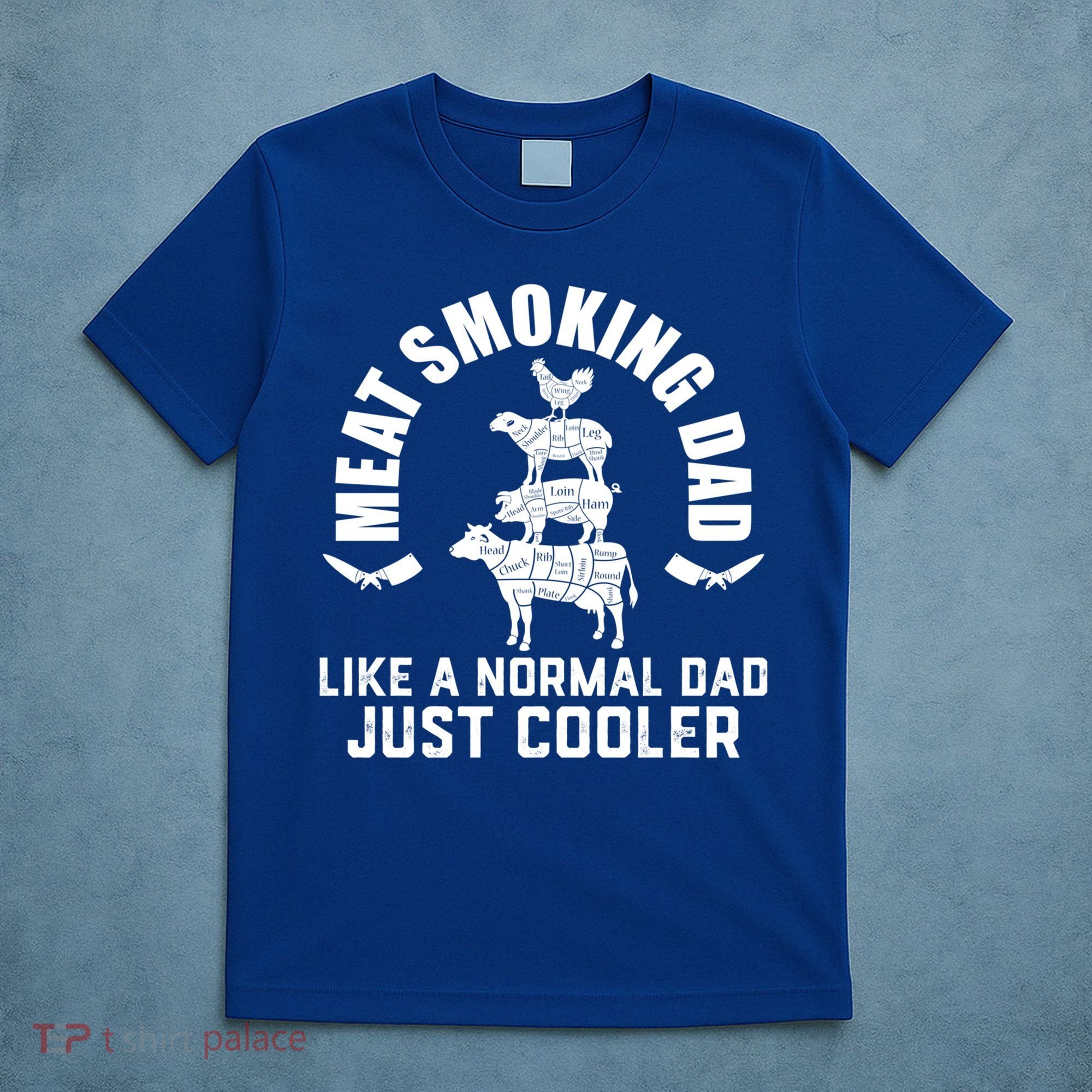 Meat Smoking Dad Meat Smoke Grilling Bbq Fathers Day Gift T-Shirt
