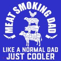 Meat Smoking Dad Meat Smoke Grilling Bbq Fathers Day Gift T-Shirt thumb 7