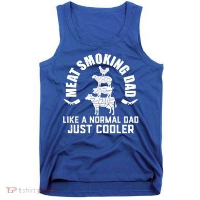 Meat Smoking Dad Meat Smoke Grilling Bbq Fathers Day Gift Tank Top