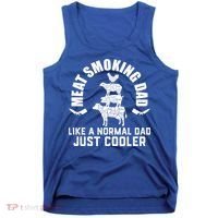 Meat Smoking Dad Meat Smoke Grilling Bbq Fathers Day Gift Tank Top thumb 0