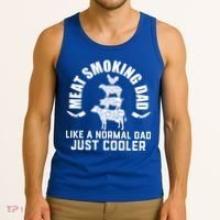 Meat Smoking Dad Meat Smoke Grilling Bbq Fathers Day Gift Tank Top thumb 3
