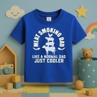 Meat Smoking Dad Meat Smoke Grilling Bbq Fathers Day Gift Toddler T-Shirt thumb 3