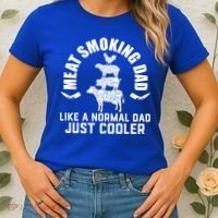 Meat Smoking Dad Meat Smoke Grilling Bbq Fathers Day Gift Women's T-Shirt thumb 2