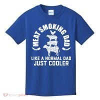 Meat Smoking Dad Meat Smoke Grilling Bbq Fathers Day Gift Kids T-Shirt thumb 0