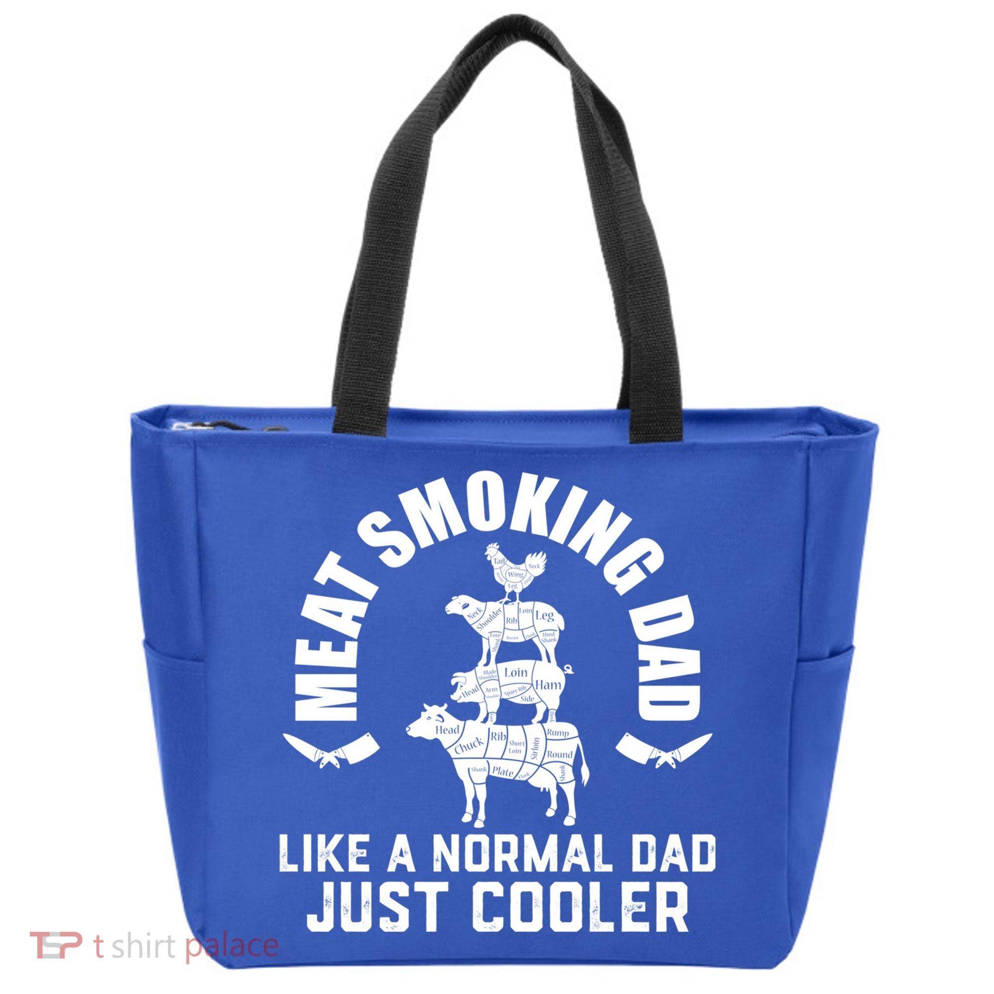 Meat Smoking Dad Meat Smoke Grilling Bbq Fathers Day Gift Tote Bag