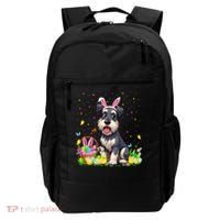 Miniature Schnauzer Dog Easter Egg Hunt Bunny Ear Easter Backpack thumb 0