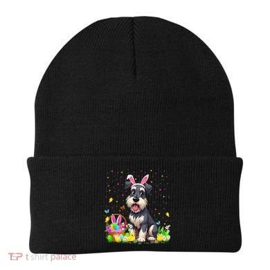 Miniature Schnauzer Dog Easter Egg Hunt Bunny Ear Easter Beanie