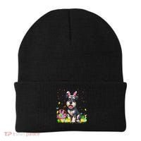 Miniature Schnauzer Dog Easter Egg Hunt Bunny Ear Easter Beanie thumb 0
