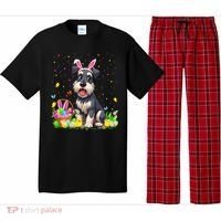 Miniature Schnauzer Dog Easter Egg Hunt Bunny Ear Easter Pajama Set thumb 0