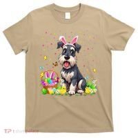 Miniature Schnauzer Dog Easter Egg Hunt Bunny Ear Easter T-Shirt thumb 0