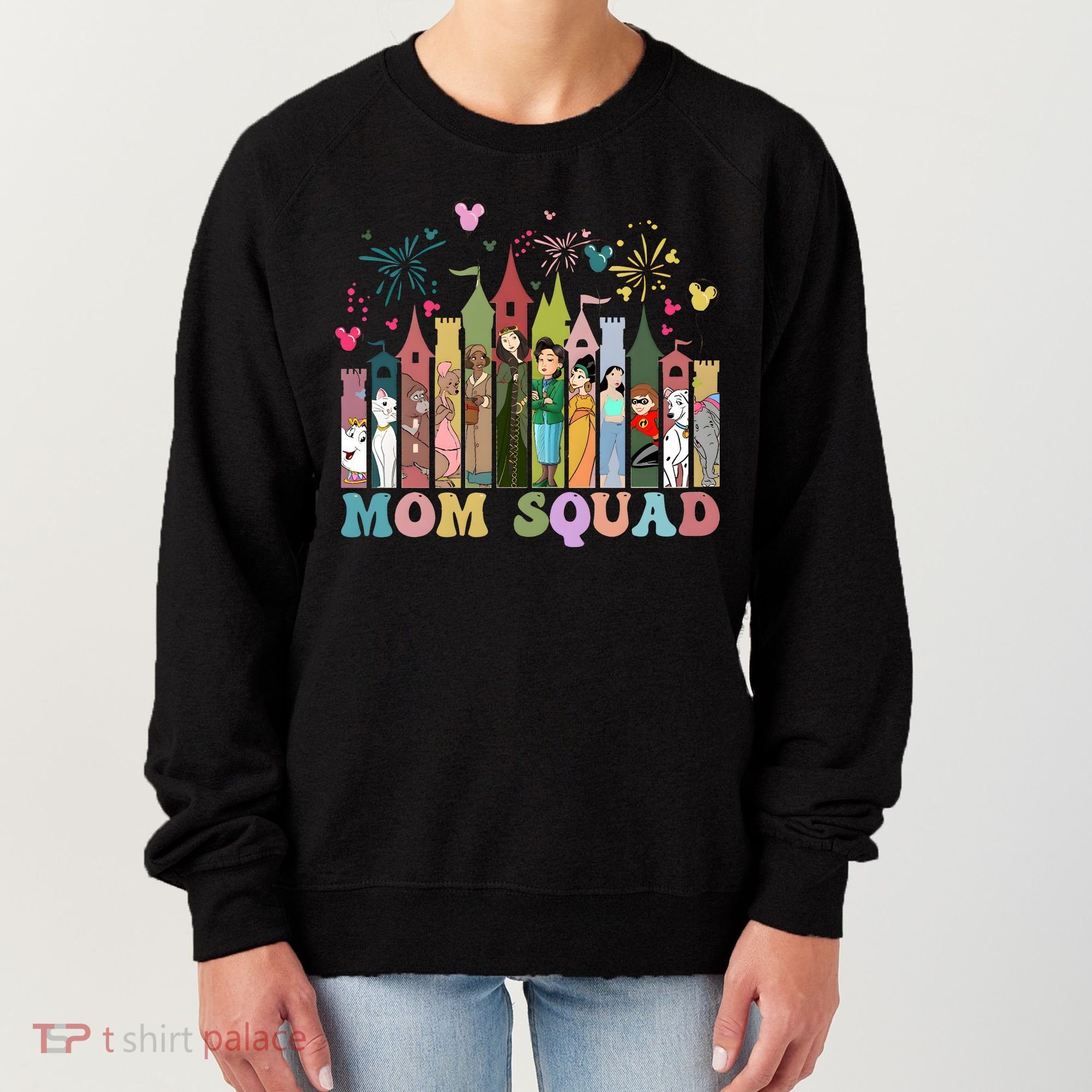 Mom Squad Diz Nee Mama Mothers Day Gift Mom Magic Kingdom Women's Sweatshirt