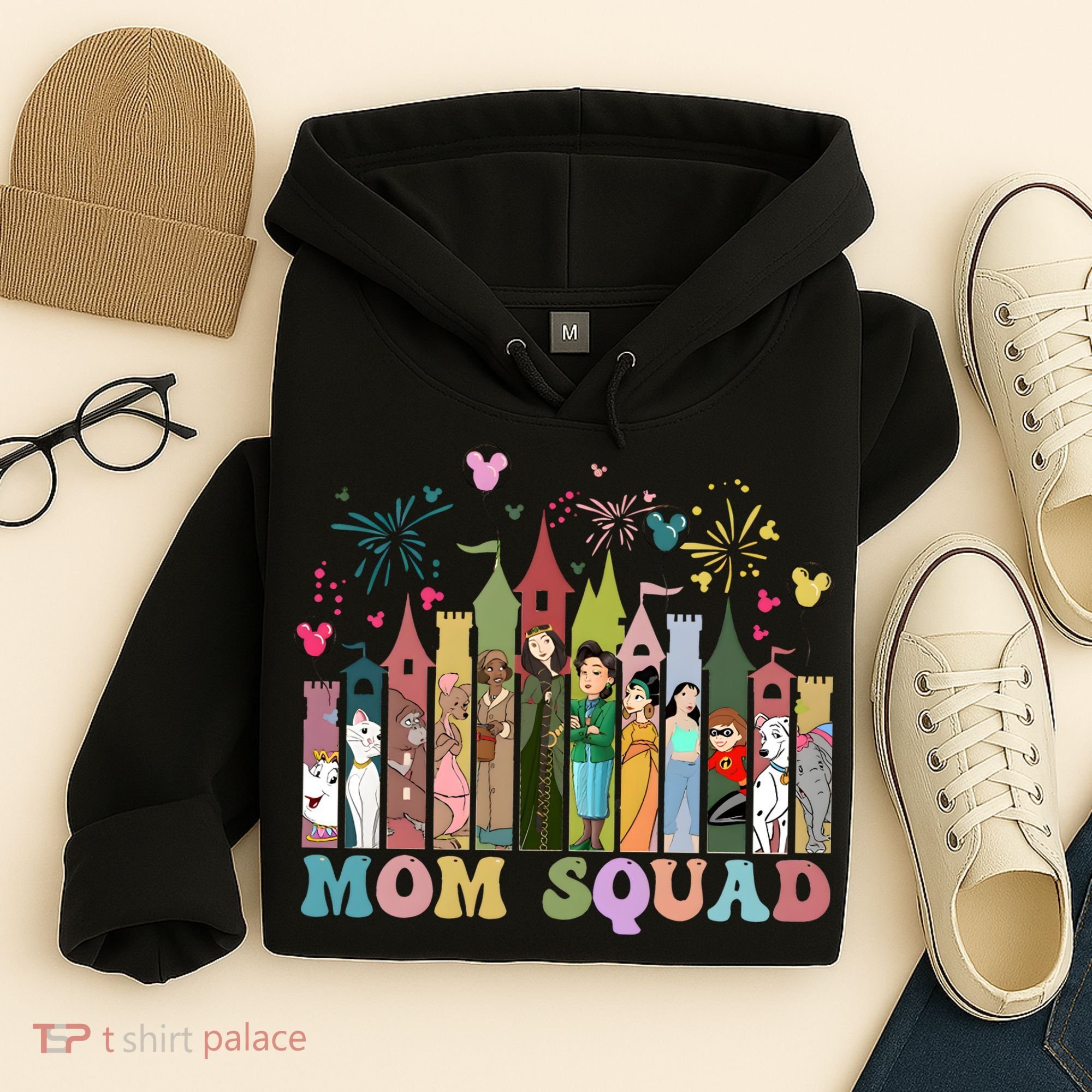 Mom Squad Diz Nee Mama Mothers Day Gift Mom Magic Kingdom Hoodie