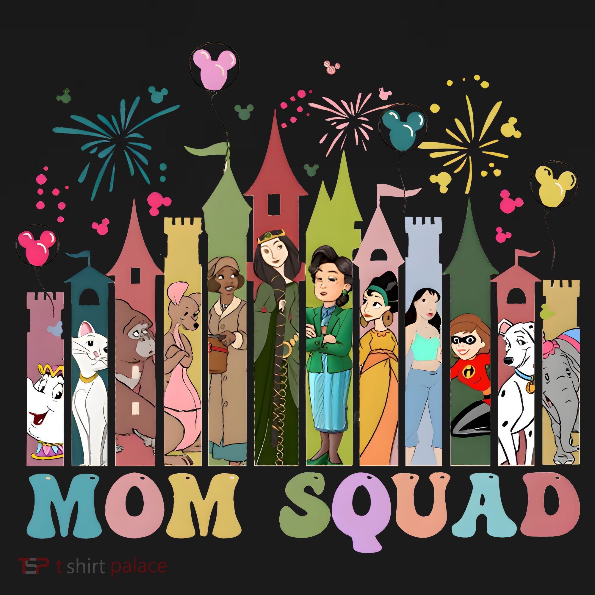 Mom Squad Diz Nee Mama Mothers Day Gift Mom Magic Kingdom Apron