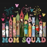 Mom Squad Diz Nee Mama Mothers Day Gift Mom Magic Kingdom Sweatshirt thumb 3