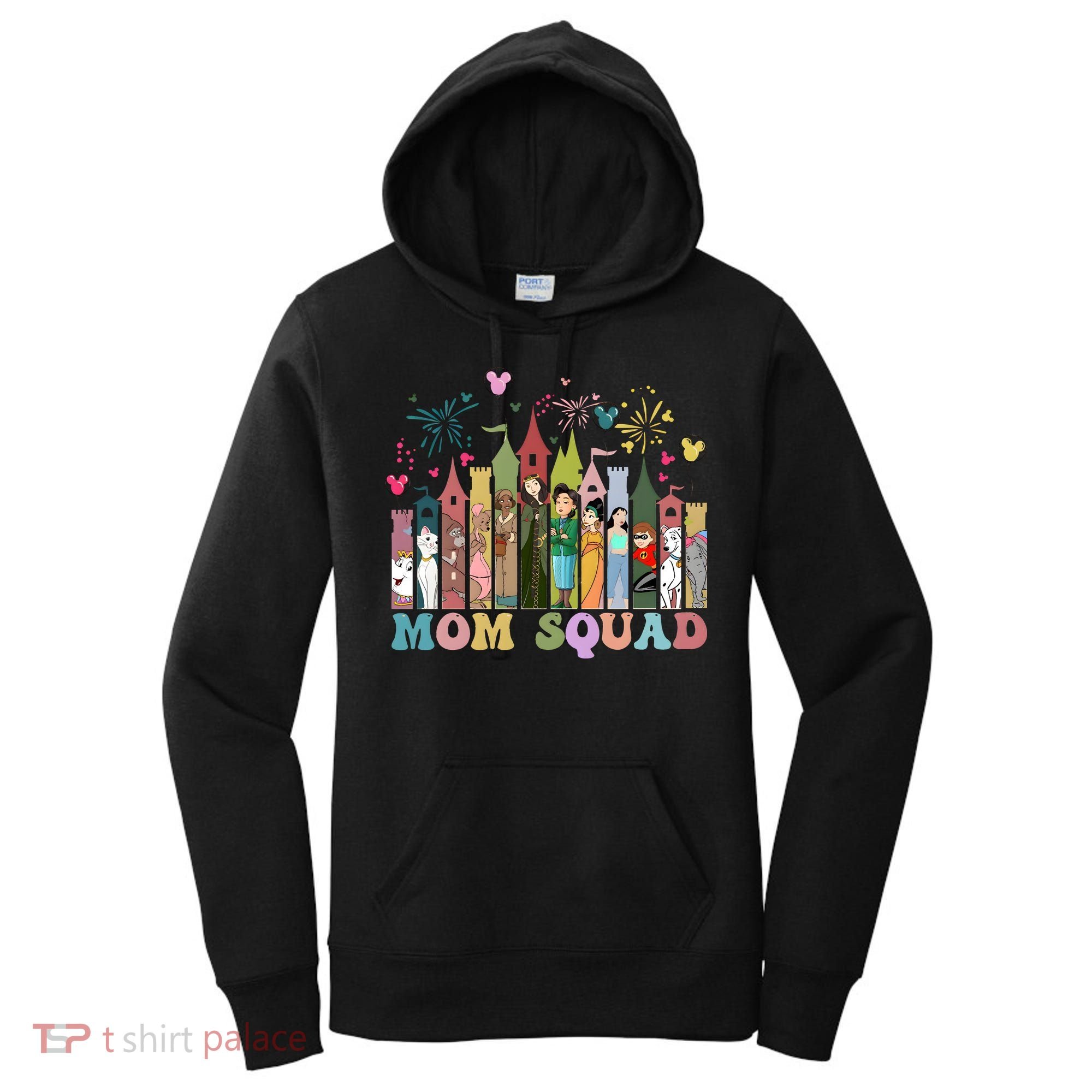 Mom Squad Diz Nee Mama Mothers Day Gift Mom Magic Kingdom Women's Hoodie
