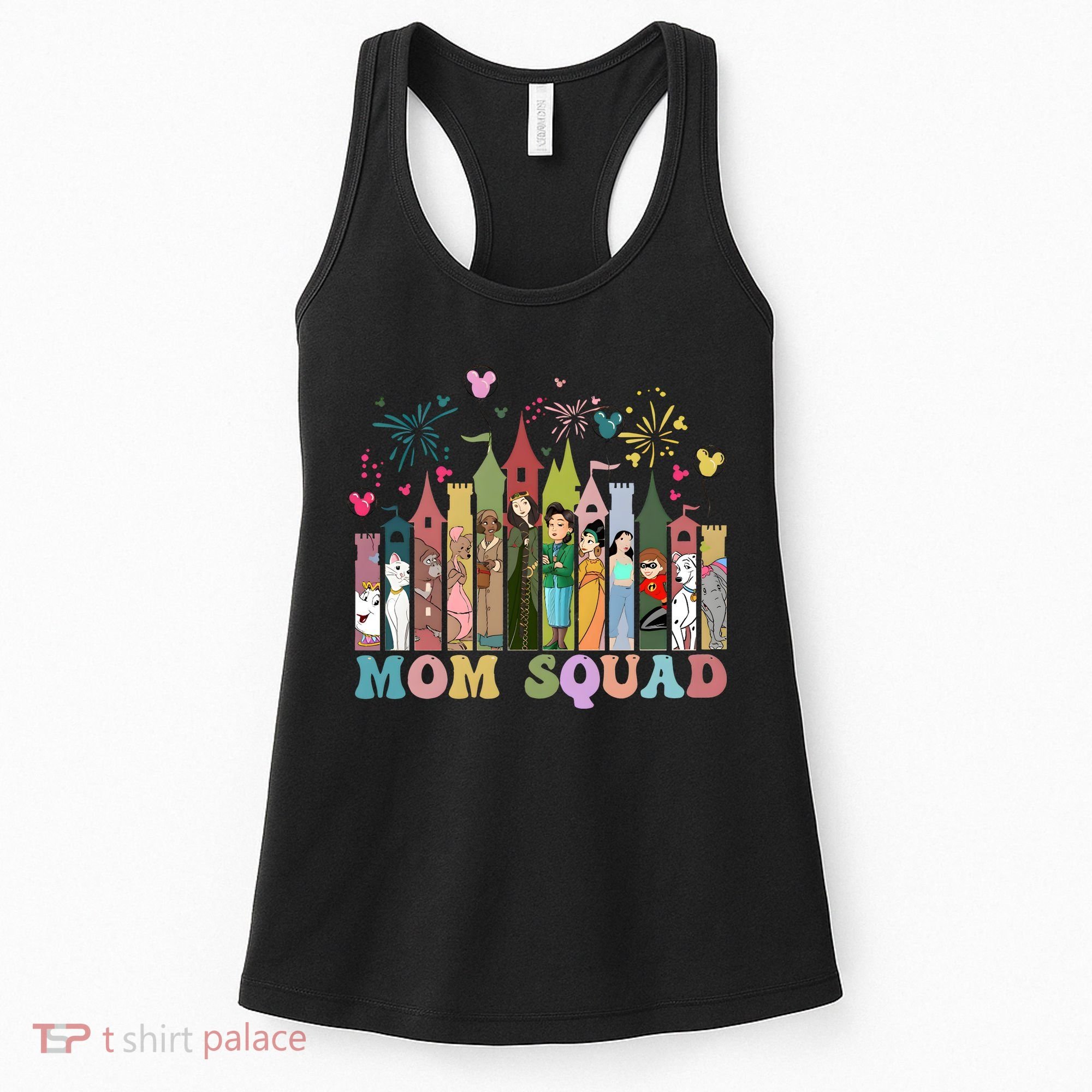 Mom Squad Diz Nee Mama Mothers Day Gift Mom Magic Kingdom Women's Tank Top