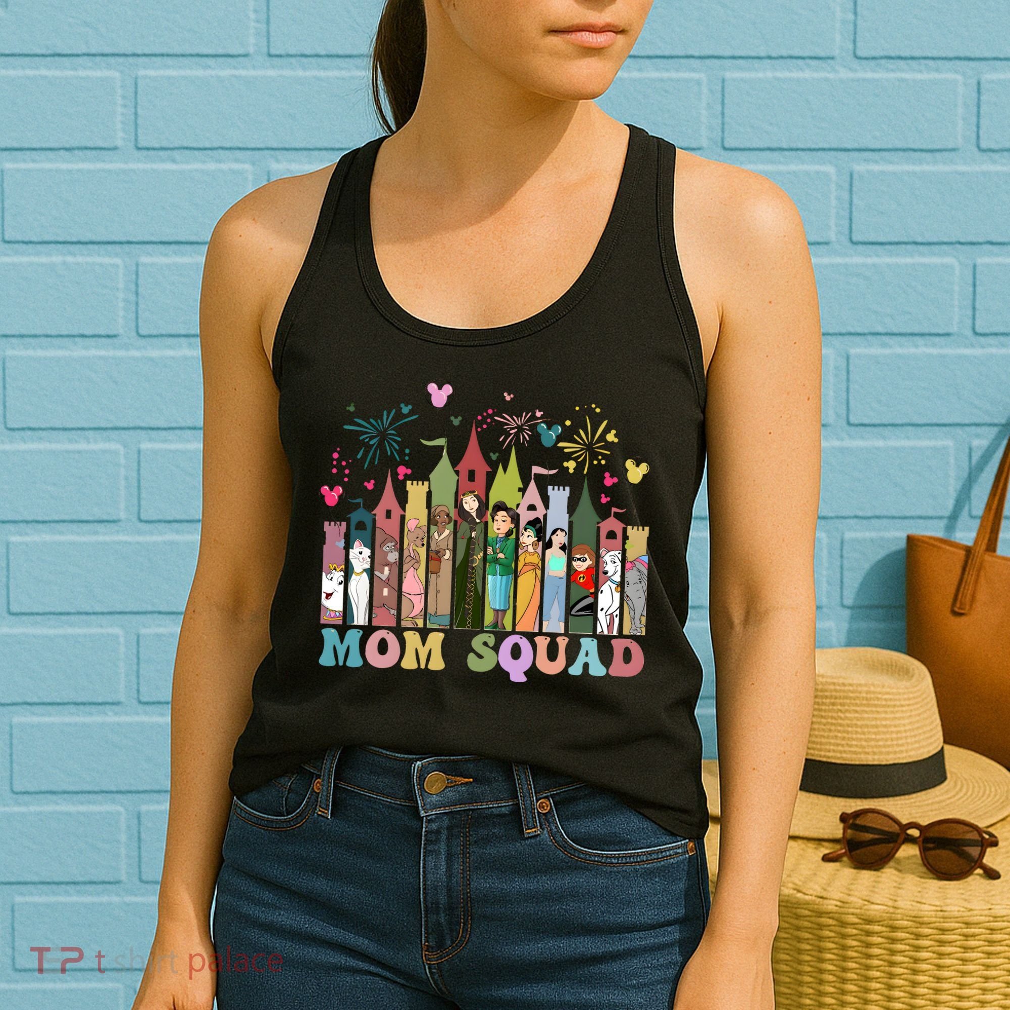 Mom Squad Diz Nee Mama Mothers Day Gift Mom Magic Kingdom Women's Tank Top