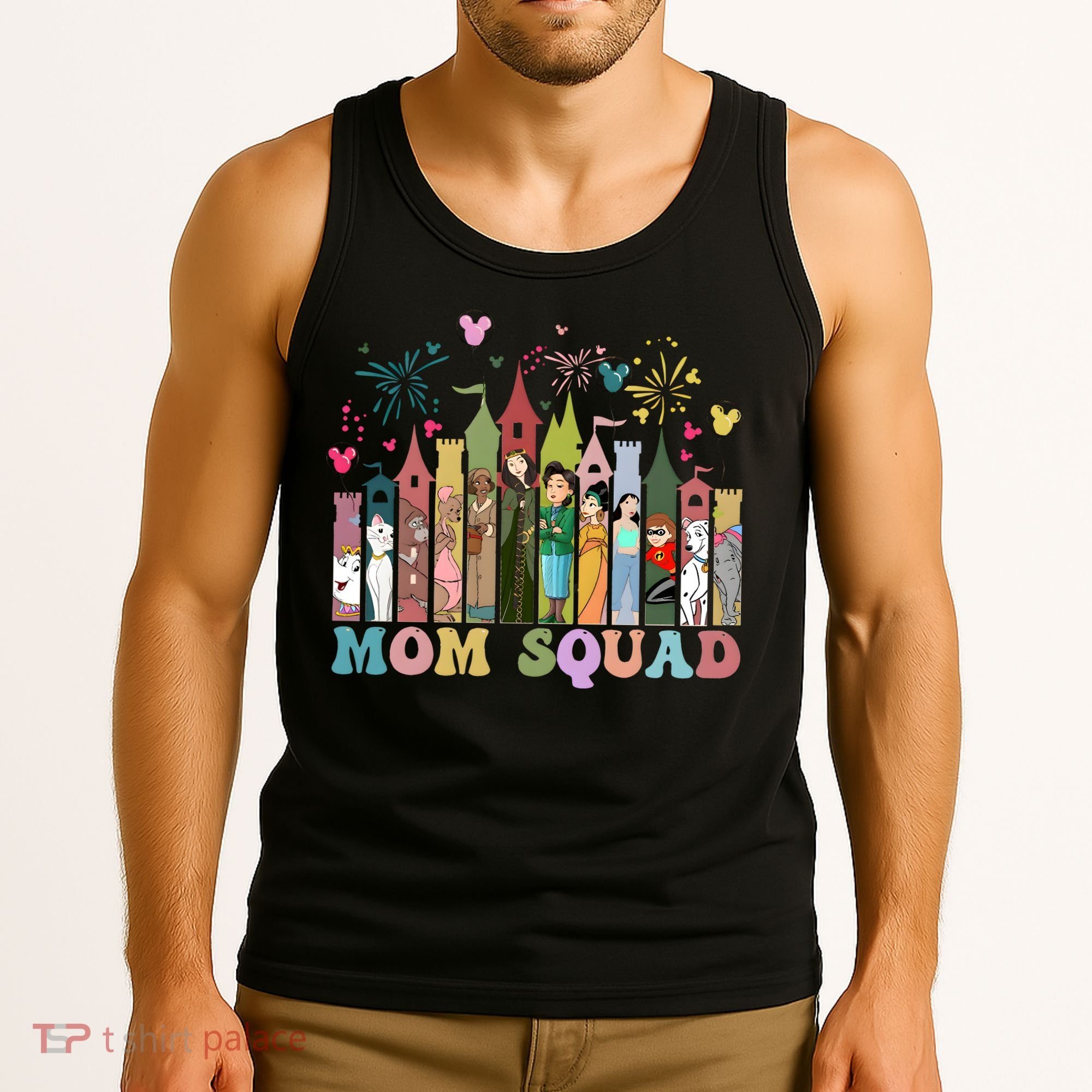 Mom Squad Diz Nee Mama Mothers Day Gift Mom Magic Kingdom Tank Top