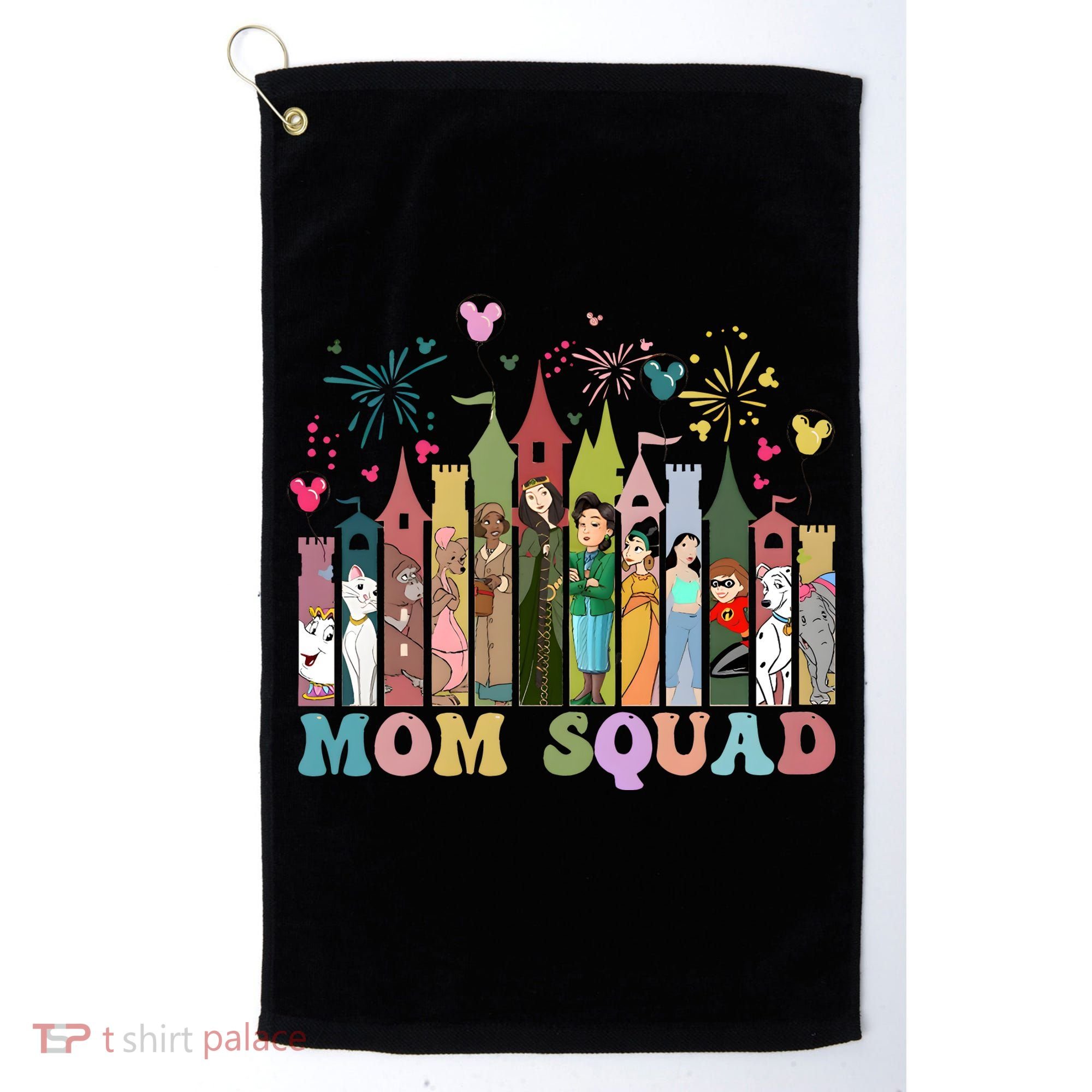 Mom Squad Diz Nee Mama Mothers Day Gift Mom Magic Kingdom Golf Towel