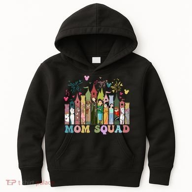 Mom Squad Diz Nee Mama Mothers Day Gift Mom Magic Kingdom Kids Hoodie