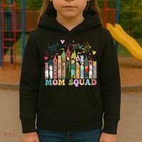 Mom Squad Diz Nee Mama Mothers Day Gift Mom Magic Kingdom Kids Hoodie thumb 3