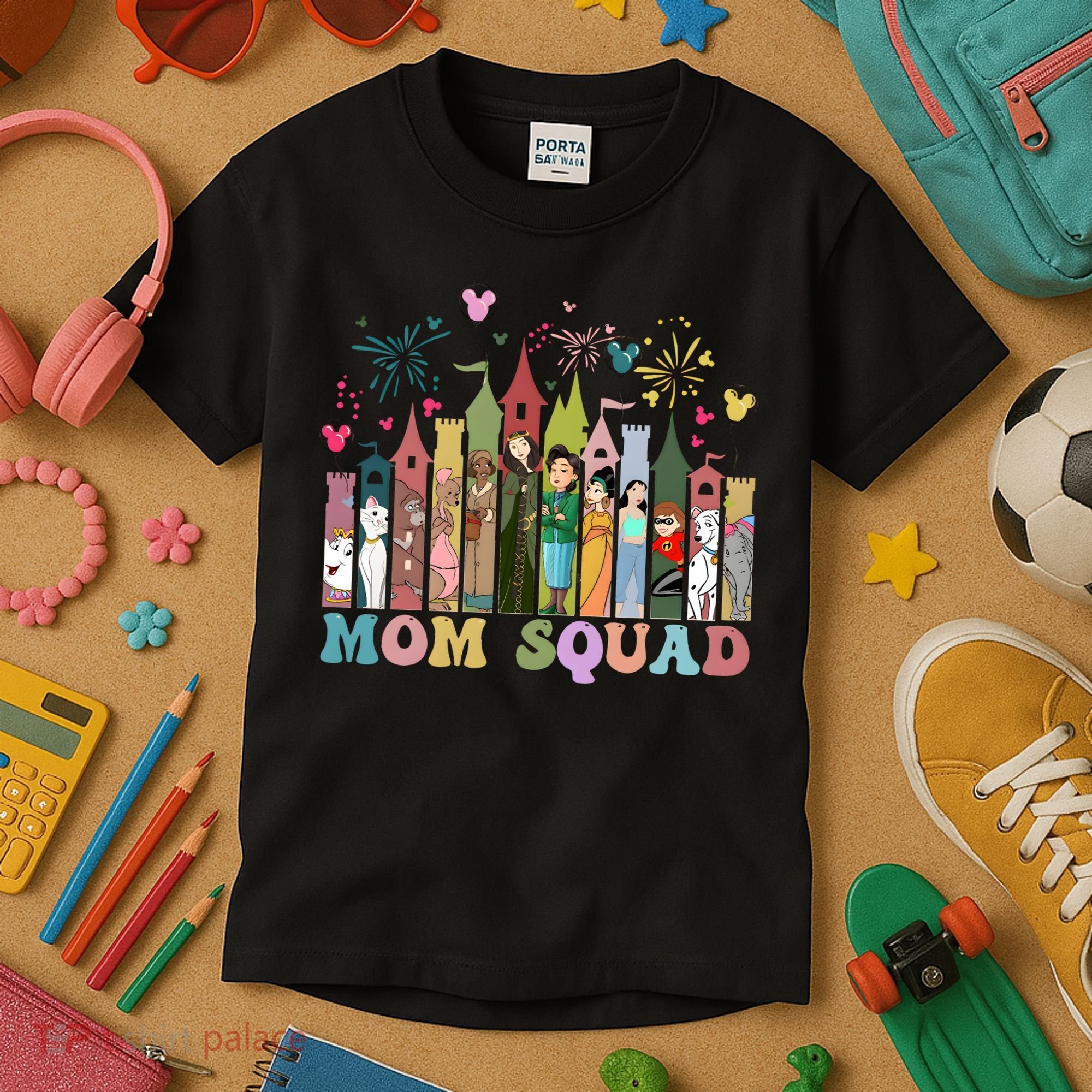 Mom Squad Diz Nee Mama Mothers Day Gift Mom Magic Kingdom Kids T-Shirt