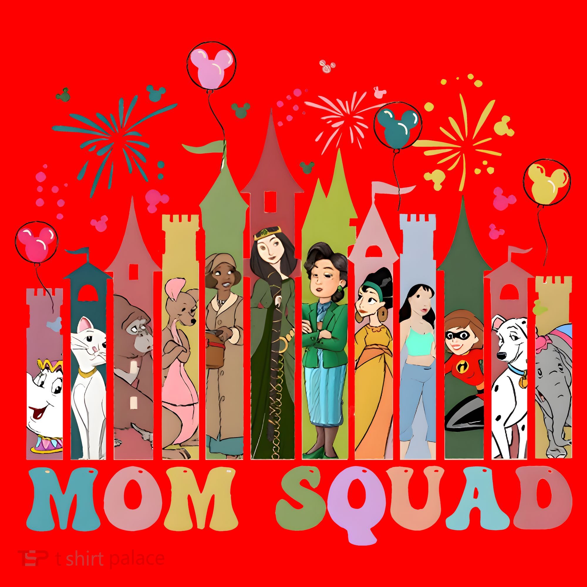 Mom Squad Diz Nee Mama Mothers Day Gift Mom Magic Kingdom Santa Hat