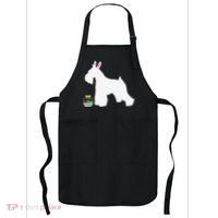 Miniature Schnauzer Easter Bunny Dog Silhouette Apron thumb 0