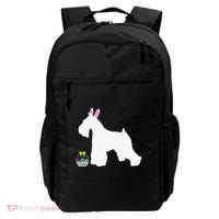 Miniature Schnauzer Easter Bunny Dog Silhouette Backpack thumb 0