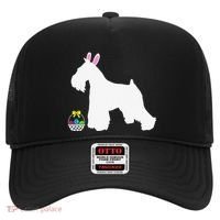 Miniature Schnauzer Easter Bunny Dog Silhouette Hat thumb 0
