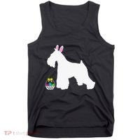 Miniature Schnauzer Easter Bunny Dog Silhouette Tank Top thumb 0
